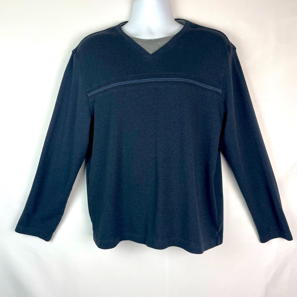 Van Heusen Blue Sweater Men L